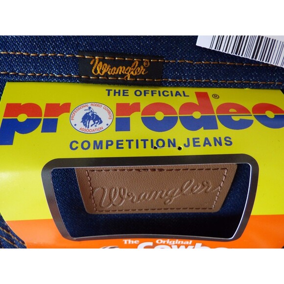 NWT Wrangler 13MWZ Mens 38x34 Pro Rodeo Jean Blue Denim Cowboy Cut Jeans - Picture 7 of 8